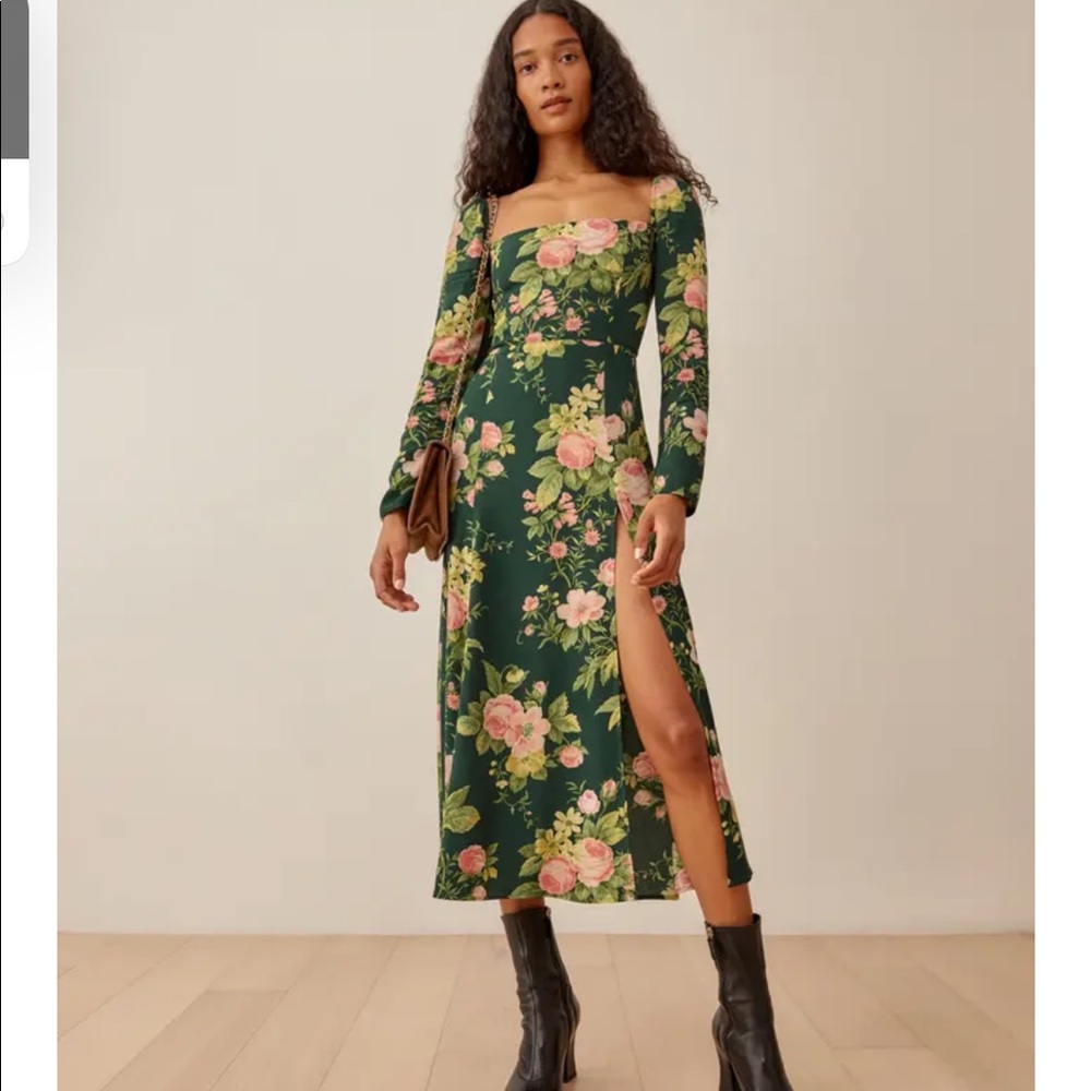 Reformation Sigmund Midi Dress worn once